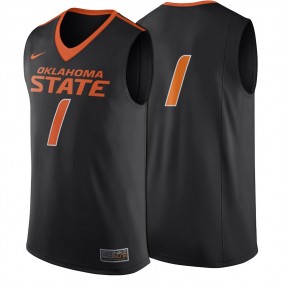 Man Oklahoma State Cowboys #1 Black Basketball Premier Jersey