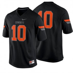 Man Oklahoma State Cowboys #10 Black Football Game Jersey