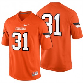 Man Oklahoma State Cowboys #31 Orange Football Game Jersey