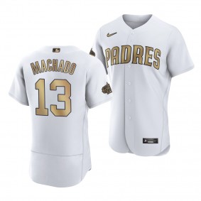 2022 MLB All-Star Game Manny Machado San Diego Padres #13 White Authentic Jersey Men's