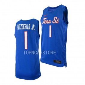 Tennessee State Tigers Marcus Fitzgerald Jr. Blue #1 Jersey 2022-23 College Basketball