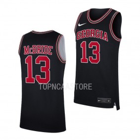 Georgia Bulldogs Mardrez McBride Throwback College Basketball uniform Black #13 Jersey 2022-23