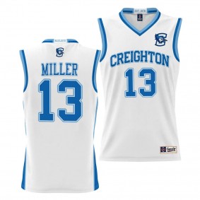 Mason Miller Creighton Bluejays #13 White NIL Basketball Jersey Unisex Lightweight