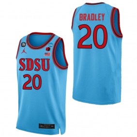 Matt Bradley San Diego State Aztecs Blue College Men's Basketball Final Four Jersey