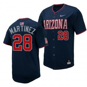 Matthew Martinez Arizona Wildcats #28 Replica Baseball Navy Full-Button Jersey