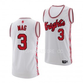 Mawot Mag Rutgers Scarlet Knights #3 White Retro Basketball Jersey 2022-23