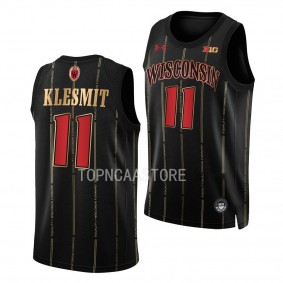 Max Klesmit 2022-23 Wisconsin Badgers By the Players Alternate Basketball Jersey Black