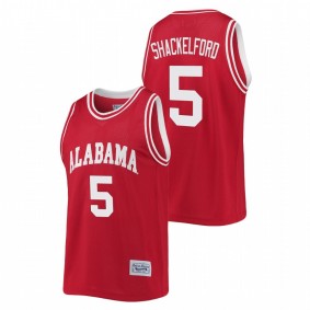 Alabama Crimson Tide Jaden Shackelford Crimson Commemorative Basketball Classic Jersey