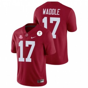 Men's Alabama Crimson Tide Jaylen Waddle Crimson 2021 Rose Bowl Champions Jersey