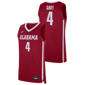 Men's Alabama Crimson Tide #4 Crimson Juwan Gary College Basketball Replica Jersey