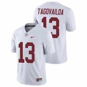 Men's Alabama Crimson Tide Tua Tagovailoa White College Football Game Jersey