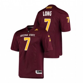 Men's Arizona State Sun Devils Ethan Long Maroon College Football Premier Jersey