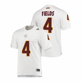 Evan Fields Arizona State Sun Devils White Replica AEROREADY Jersey