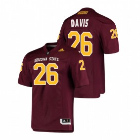 Men's Arizona State Sun Devils Keith Davis Maroon College Football Premier Jersey