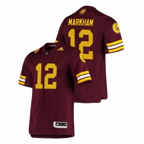 Men's Arizona State Sun Devils Kejuan Markham Maroon Premier Football Jersey