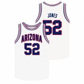 Men's Arizona Wildcats #52 White Kory Jones College Basketball Jersey