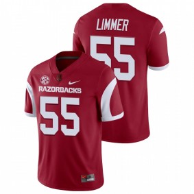 Men's Arkansas Razorbacks Beaux Limmer Cardinal College Football Playoff Game Nike Jersey