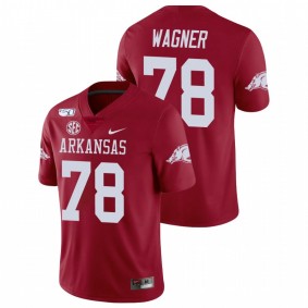 Men's Arkansas Razorbacks Dalton Wagner Cardinal College Football Game Nike Jersey