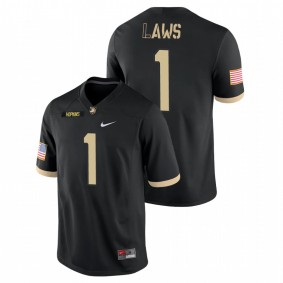 Men's Army Black Knights Jabari Laws Black College Football Game Jersey