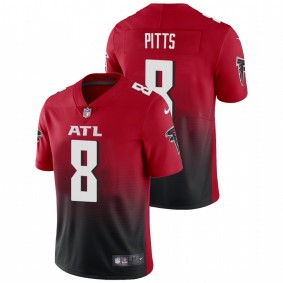 Men's Atlanta Falcons Kyle Pitts Red 2021 NFL Draft Vapor Limited Jersey