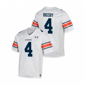 Men's Auburn Tigers Tank Bigsby White Under Armour Replica Football Jersey