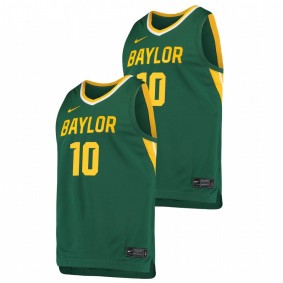 Adam Flagler BAYLOR BEARS 2021 Green Basketball Replica Jersey