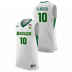 Adam Flagler Baylor Bears White College Basketball Replica Jersey