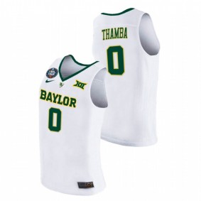 Flo Thamba Baylor Bears 2021 White Final Four Basketball Jersey