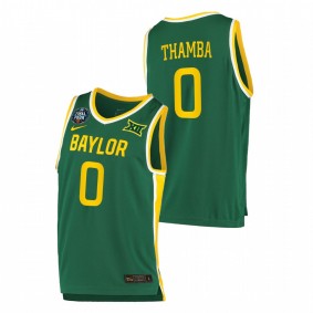 Flo Thamba Baylor Bears 2021 Green March Madness Final Four Basketball Jersey