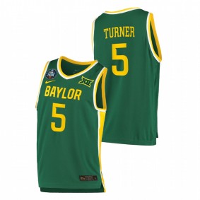 Jordan Turner Baylor Bears 2021 Green March Madness Final Four Basketball Jersey