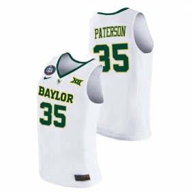 Mark Paterson Baylor Bears 2021 White Final Four Basketball Jersey