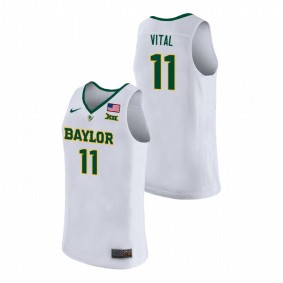 Baylor Bears Mark Vital White Replica Basketball Jersey