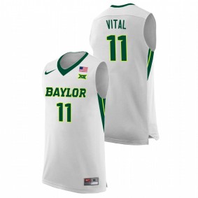 Mark Vital Baylor Bears White College Basketball Replica Jersey