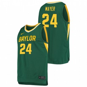 Matthew Mayer BAYLOR BEARS 2021 Green Basketball Replica Jersey