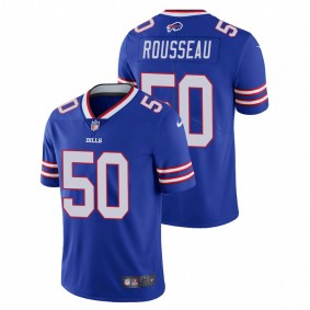 Men's Buffalo Bills Gregory Rousseau Royal 2021 NFL Draft Vapor Limited Jersey