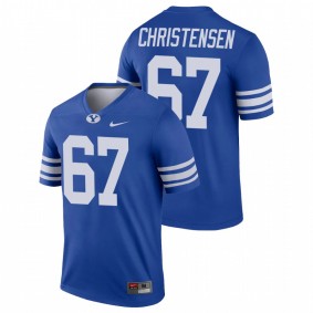 Men's BYU Cougars Brady Christensen Royal College Football Alumni Legend Nike Jersey