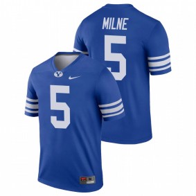 Men's BYU Cougars Dax Milne Royal College Football Alumni Legend Nike Jersey