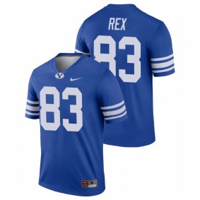 Men's BYU Cougars Isaac Rex Royal College Football Alumni Legend Nike Jersey