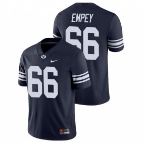 Men's BYU Cougars James Empey Navy Game College Football Nike Jersey