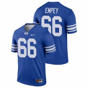 Men's BYU Cougars James Empey Royal College Football Alumni Legend Nike Jersey