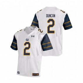 Male California Golden Bears Under Armour #2 White Jordan Duncan College Football Replica Jersey