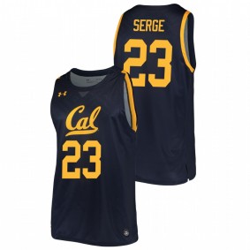 Men's California Golden Bears 2019-20 #23 Navy David Serge College Basketball Replica Jersey