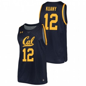 Men's California Golden Bears 2019-20 #12 Navy Kuany Kuany College Basketball Replica Jersey