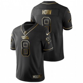 Men's Carolina Panthers Jaycee Horn Black Golden Limited Jersey