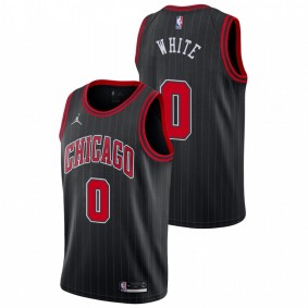 Coby White Chicago Bulls 2020-21 Black Statement Jersey