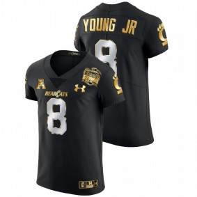 Men's Cincinnati Bearcats Michael Young Jr. Black 2021 Peach Bowl Golden Edition Jersey