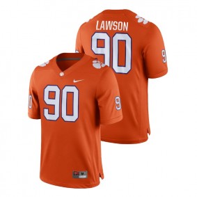 Male Clemson Tigers Nike #90 Orange Shaq Lawson Game College Football Jersey