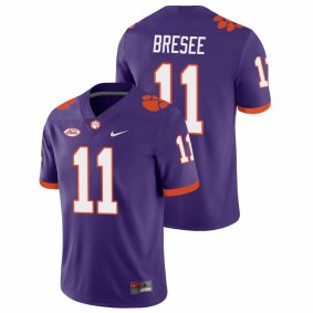 Men's Clemson Tigers Bryan Bresee Purple College Football Playoff Game Jersey