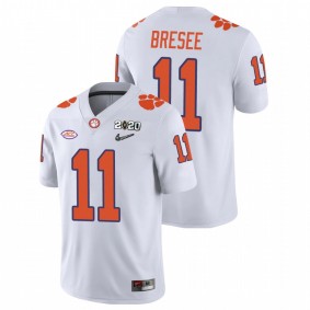 Men's Clemson Tigers Bryan Bresee White College Football Playoff Game Jersey