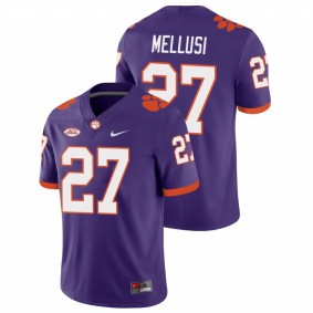 Men's Clemson Tigers Chez Mellusi Purple College Football Playoff Game Jersey